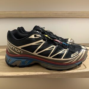 SALOMON XT-6 Bk/Falcon/Cow Hi women’s size 8 men’s 7.